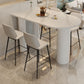 White Stone Top Counter Set Modern 1/2/5 Pieces Indoor Bar Stool and Table Set 5 Pieces: White Table, 4 White Stools Clearhalo 'Bar Furniture' 'furn' 'furn_home_bar_bar_sets' 'Furniture' 'Home Bars & Bar Sets' 'home_bar_bar_sets' 'Kitchen & Dining Furniture' 5850490