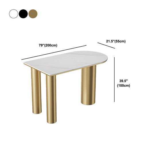 White Stone Top Counter Set Modern 1/2/5 Pieces Indoor Bar Stool and Table Set Clearhalo 'Bar Furniture' 'furn' 'furn_home_bar_bar_sets' 'Furniture' 'Home Bars & Bar Sets' 'home_bar_bar_sets' 'Kitchen & Dining Furniture' 5850509