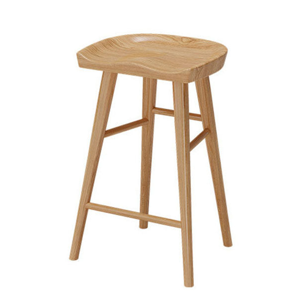 1/5/9 Pieces Luxurious Rectangular Pub Table Set Wooden Counter Table with Backless Stools Wood 30"H Stool (Single) Clearhalo 'Bar Furniture' 'furn' 'furn_home_bar_bar_sets' 'Furniture' 'Home Bars & Bar Sets' 'home_bar_bar_sets' 'Kitchen & Dining Furniture' 5850542