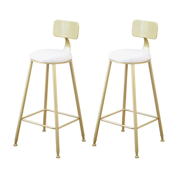 Glam Stone Bar Table Set 1/2/3 Pieces Rectangular Counter Set White 30"H Stools (Set of 2) Clearhalo 'Bar Furniture' 'furn' 'furn_home_bar_bar_sets' 'Furniture' 'Home Bars & Bar Sets' 'home_bar_bar_sets' 'Kitchen & Dining Furniture' 5850563