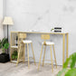 Glam Stone Bar Table Set 1/2/3 Pieces Rectangular Counter Set Clearhalo 'Bar Furniture' 'furn' 'furn_home_bar_bar_sets' 'Furniture' 'Home Bars & Bar Sets' 'home_bar_bar_sets' 'Kitchen & Dining Furniture' 5850571
