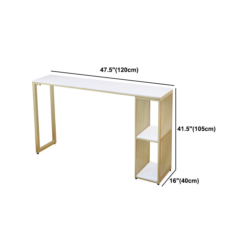 Glam Stone Bar Table Set 1/2/3 Pieces Rectangular Counter Set Clearhalo 'Bar Furniture' 'furn' 'furn_home_bar_bar_sets' 'Furniture' 'Home Bars & Bar Sets' 'home_bar_bar_sets' 'Kitchen & Dining Furniture' 5850576