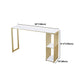 Glam Stone Bar Table Set 1/2/3 Pieces Rectangular Counter Set Clearhalo 'Bar Furniture' 'furn' 'furn_home_bar_bar_sets' 'Furniture' 'Home Bars & Bar Sets' 'home_bar_bar_sets' 'Kitchen & Dining Furniture' 5850577