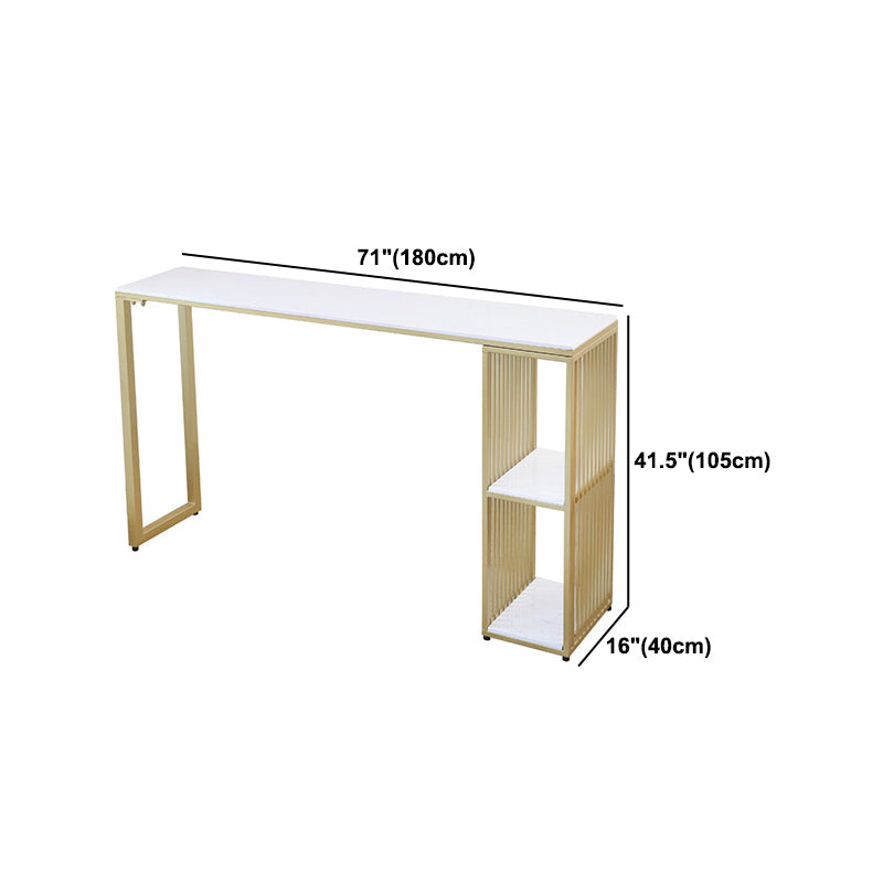 Glam Stone Bar Table Set 1/2/3 Pieces Rectangular Counter Set Clearhalo 'Bar Furniture' 'furn' 'furn_home_bar_bar_sets' 'Furniture' 'Home Bars & Bar Sets' 'home_bar_bar_sets' 'Kitchen & Dining Furniture' 5850579