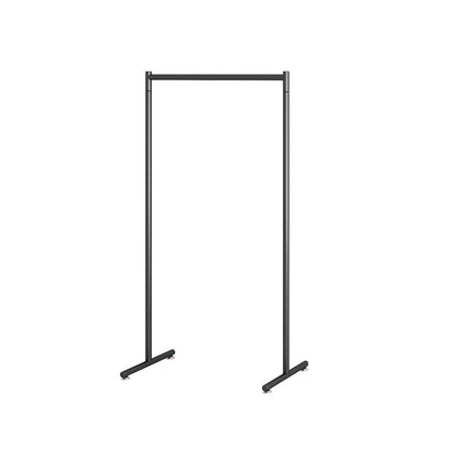 Industrial Hall Stand Metal No Distressing Free Standing Coat Rack 31"L x 16"W x 59"H Black