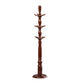 Mid-Century Modern Entryway Kit Wood Hooks Included Free Standing Hall Stand