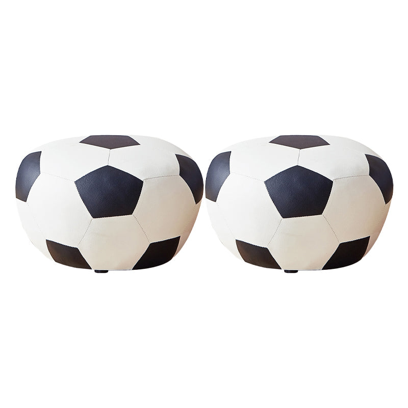 Specialiteit Ottomaanse faux leerwaterbestendige pouf geometrisch patroon poef