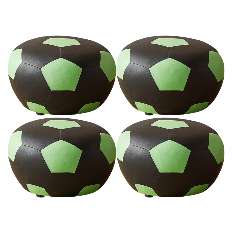 Specialiteit Ottomaanse faux leerwaterbestendige pouf geometrisch patroon poef