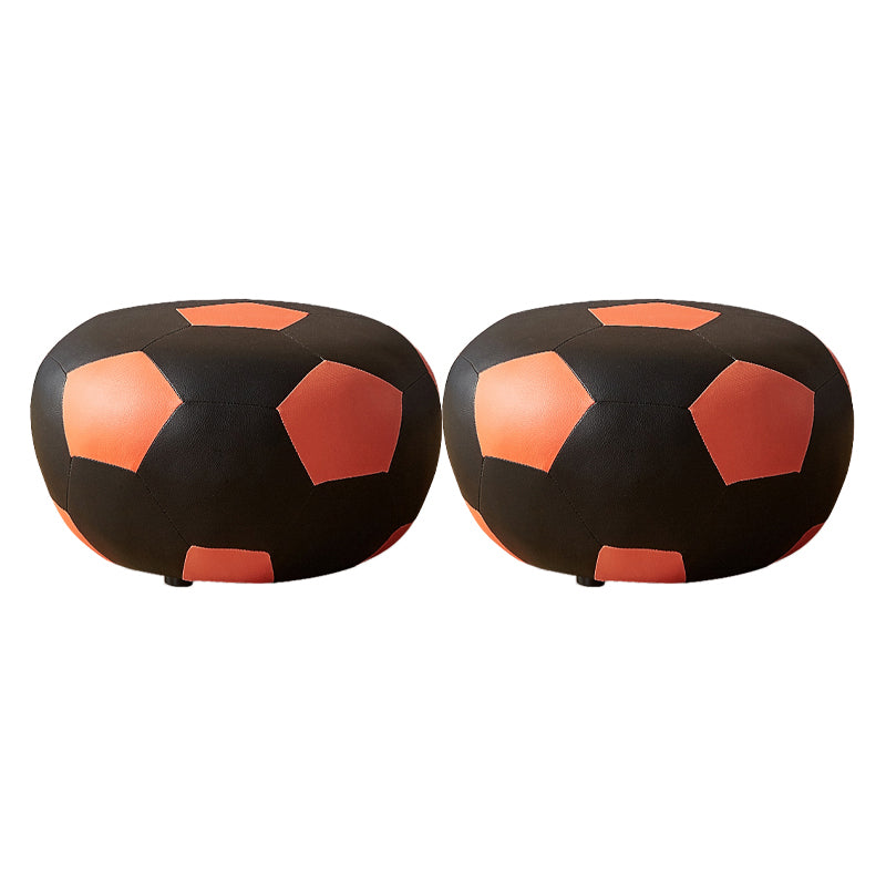 Specialità ottomane in finta pelle in pelle resistente all'acqua Pouf geometrica ottomano