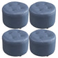 Modern Tufted Ottoman Water Resistant Genuine Leather Round Foot Stool Ottoman Royal Blue 4 Piece Set Clearhalo 'furn' 'furn_ottomans_poufs' 'Furniture' 'Living Room Furniture' 'Ottomans & Poufs' 'ottomans_poufs' 5851113