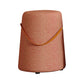 Contemporary Footstool Ottoman Fabric Upholstered Portable Round Ottoman Orange 1 Piece Clearhalo 'furn' 'furn_ottomans_poufs' 'Furniture' 'Living Room Furniture' 'Ottomans & Poufs' 'ottomans_poufs' 5851143