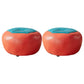 Stain Resistant Pouf Ottoman Faux Leather Specialty Contemporary Ottoman