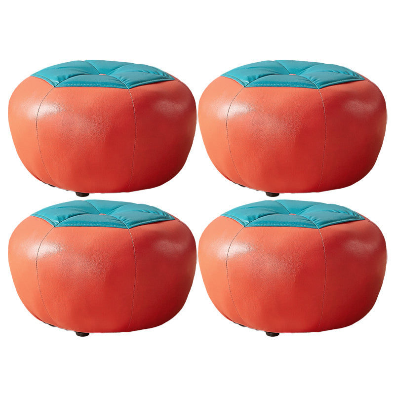 Pouf otomano resistente a las manchas Especialidad de cuero con faux contemporánea