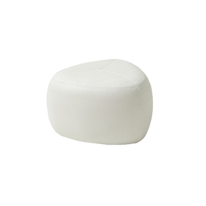 Modern Novelty Shape Ottoman Plain Leather Ottoman Stoolfor Living Room