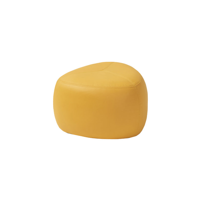 Forma de novedad moderna taburete otomano de cuero otomano para la sala de estar