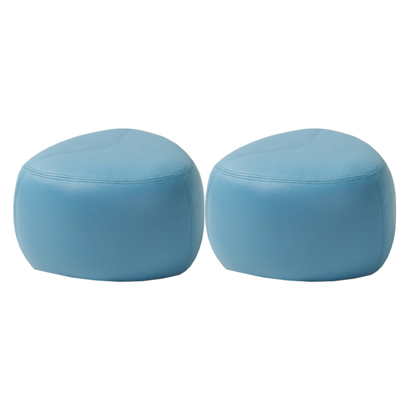 Forma de novedad moderna taburete otomano de cuero otomano para la sala de estar