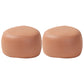 Modern Novelty Shape Ottoman Plain Leather Ottoman Stoolfor Living Room