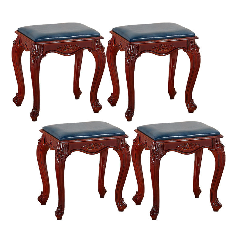 Pouf resistente a la sola resistencia de moho de moho de cuero de cuero de cuero de PU de mediados de siglo