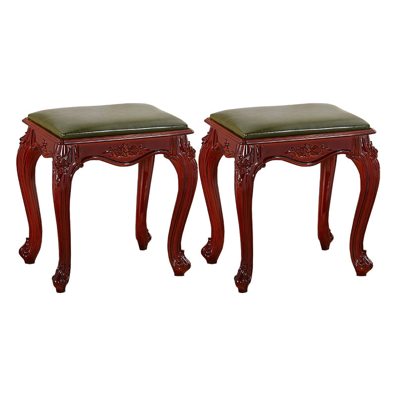 Pouf resistente a la sola resistencia de moho de moho de cuero de cuero de cuero de PU de mediados de siglo