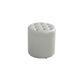 Modern Water Resistant Pouf Circular White Faux Leather Ottoman Clearhalo 'furn' 'furn_ottomans_poufs' 'Furniture' 'Living Room Furniture' 'Ottomans & Poufs' 'ottomans_poufs' 5851316
