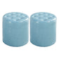 Modern Water Resistant Pouf Circular White Faux Leather Ottoman Light Blue 2 Piece Set Clearhalo 'furn' 'furn_ottomans_poufs' 'Furniture' 'Living Room Furniture' 'Ottomans & Poufs' 'ottomans_poufs' 5851327