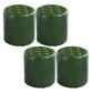 Modern Water Resistant Pouf Circular White Faux Leather Ottoman Dark Army Green 4 Piece Set Clearhalo 'furn' 'furn_ottomans_poufs' 'Furniture' 'Living Room Furniture' 'Ottomans & Poufs' 'ottomans_poufs' 5851352
