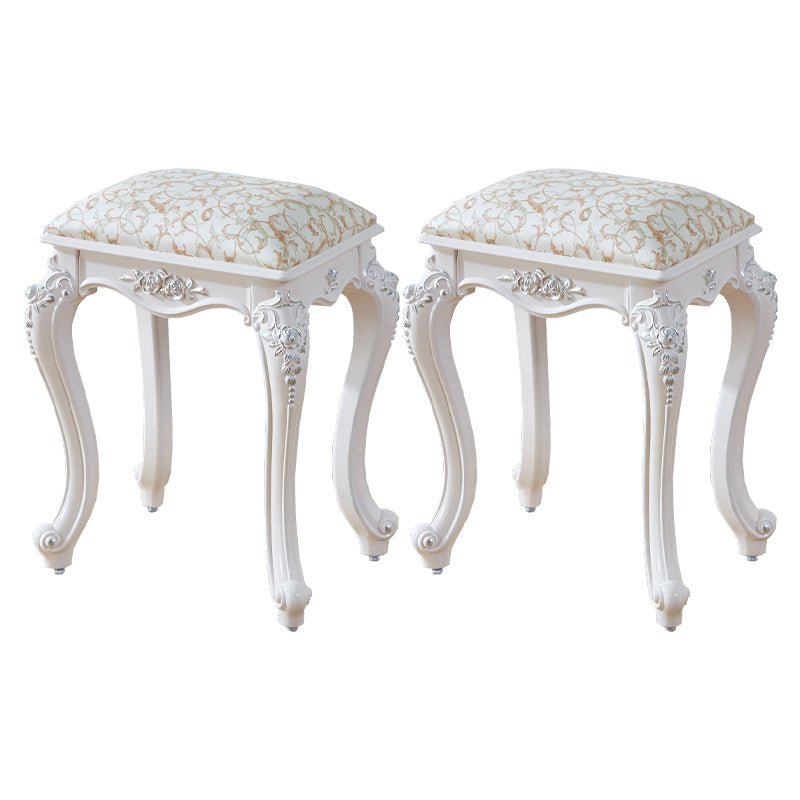 Vintage PU Leather Ottoman Plain Rectangle Stain Resistant Pouf Chair Yellow-Silver 2 Piece Set Clearhalo 'furn' 'furn_ottomans_poufs' 'Furniture' 'Living Room Furniture' 'Ottomans & Poufs' 'ottomans_poufs' 5851404