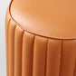 Modern Round Ottoman Pouf Genuine Leather Solid Water Resistant Ottoman for Children Clearhalo 'furn' 'furn_ottomans_poufs' 'Furniture' 'Living Room Furniture' 'Ottomans & Poufs' 'ottomans_poufs' 5851417
