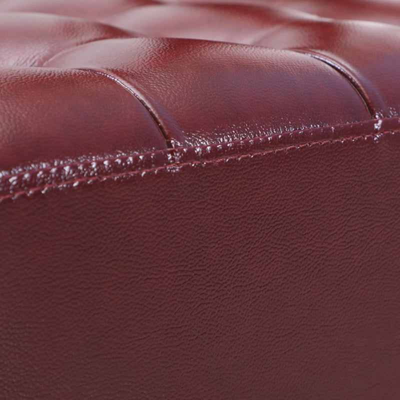Genuine Leather Ottoman Tufted Square Whole Colored Water Resistant Cube Ottoman Clearhalo 'furn' 'furn_ottomans_poufs' 'Furniture' 'Living Room Furniture' 'Ottomans & Poufs' 'ottomans_poufs' 5851585
