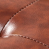 Dark Brown Leather Standard Square Stain Resistant Indoor Standard Clearhalo 'furn' 'furn_ottomans_poufs' 'Furniture' 'Living Room Furniture' 'Ottomans & Poufs' 'ottomans_poufs' 5851726