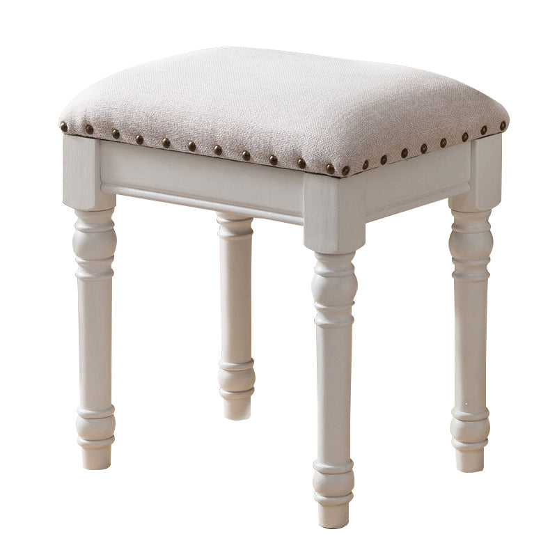 French Country Ottoman Rectangle Standard with Nailhead Trim Faux Leather Solid Ottoman Clearhalo 'furn' 'furn_ottomans_poufs' 'Furniture' 'Living Room Furniture' 'Ottomans & Poufs' 'ottomans_poufs' 5851757
