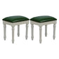 French Country Ottoman Rectangle Standard with Nailhead Trim Faux Leather Solid Ottoman Green 2 Piece Set Beige Clearhalo 'furn' 'furn_ottomans_poufs' 'Furniture' 'Living Room Furniture' 'Ottomans & Poufs' 'ottomans_poufs' 5851761