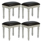 French Country Ottoman Rectangle Standard with Nailhead Trim Faux Leather Solid Ottoman Coffee 4 Piece Set Beige Clearhalo 'furn' 'furn_ottomans_poufs' 'Furniture' 'Living Room Furniture' 'Ottomans & Poufs' 'ottomans_poufs' 5851765