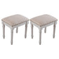 French Country Ottoman Rectangle Standard with Nailhead Trim Faux Leather Solid Ottoman Beige 2 Piece Set White Clearhalo 'furn' 'furn_ottomans_poufs' 'Furniture' 'Living Room Furniture' 'Ottomans & Poufs' 'ottomans_poufs' 5851782