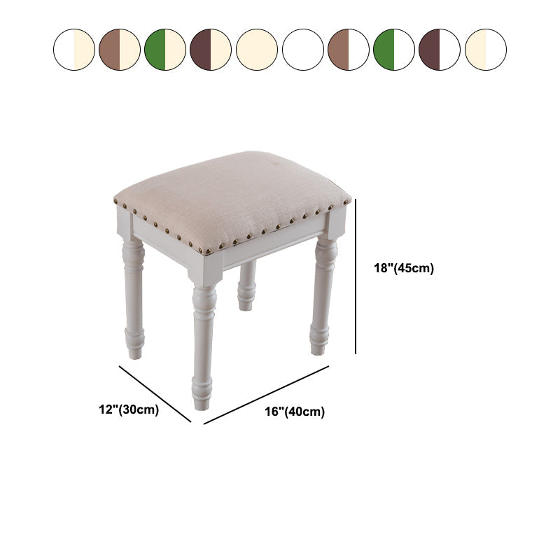French Country Ottoman Rectangle Standard with Nailhead Trim Faux Leather Solid Ottoman Clearhalo 'furn' 'furn_ottomans_poufs' 'Furniture' 'Living Room Furniture' 'Ottomans & Poufs' 'ottomans_poufs' 5851784