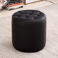 Modern Dark Brown Cube Solid Color Square Leather for Living Room Black Round 1 Piece Clearhalo 'furn' 'furn_ottomans_poufs' 'Furniture' 'Living Room Furniture' 'Ottomans & Poufs' 'ottomans_poufs' 5851786