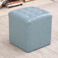 Modern Dark Brown Cube Solid Color Square Leather for Living Room Light Royal Blue Square 1 Piece Clearhalo 'furn' 'furn_ottomans_poufs' 'Furniture' 'Living Room Furniture' 'Ottomans & Poufs' 'ottomans_poufs' 5851814