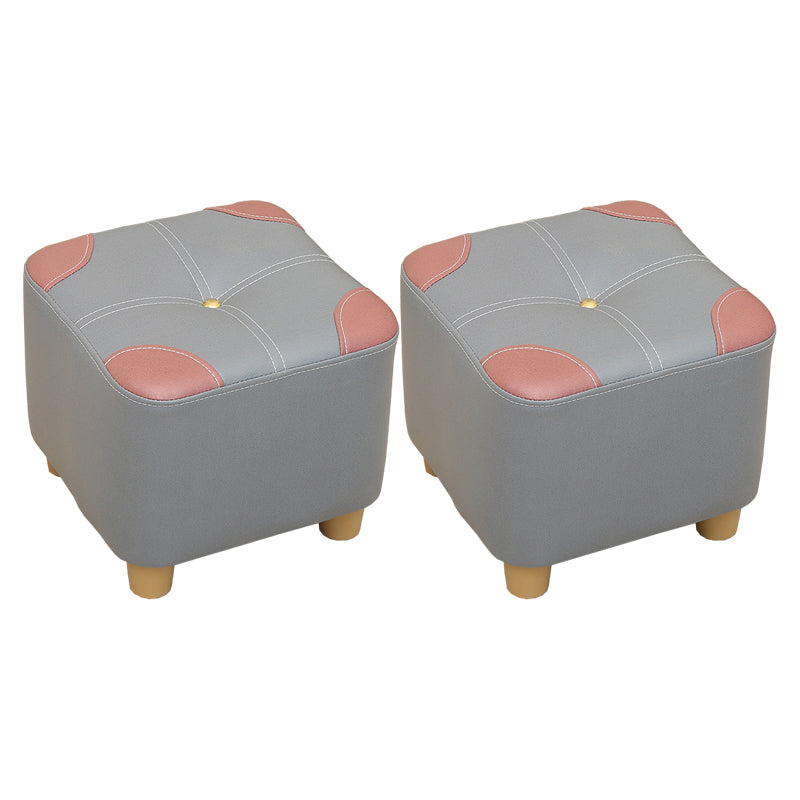 Naranja moderna estándar de color cuadrado estándar de cuero para salón