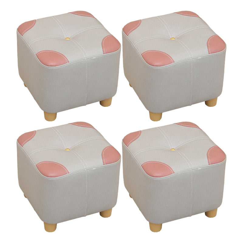 Naranja moderna estándar de color cuadrado estándar de cuero para salón