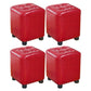 Trendy Leather Ottoman Plain Square Leather Foot Indoor Stool Ottoman 13"L x 13"W x 15"H Burgundy 4 Piece Set Clearhalo 'furn' 'furn_ottomans_poufs' 'Furniture' 'Living Room Furniture' 'Ottomans & Poufs' 'ottomans_poufs' 5851894