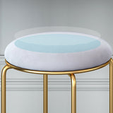Standard Glam Velvet Ottoman Round Mildew Resistant Plain Ottoman Clearhalo 'furn' 'furn_ottomans_poufs' 'Furniture' 'Living Room Furniture' 'Ottomans & Poufs' 'ottomans_poufs' 5851951