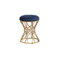 Glam Velvet Ottoman Plain Round Metal Frame Foot Stool Ottoman Clearhalo 'furn' 'furn_ottomans_poufs' 'Furniture' 'Living Room Furniture' 'Ottomans & Poufs' 'ottomans_poufs' 5852007