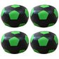 Geometric Print Ottoman Pouf Scratch Resistant Specialty Faux Leather Ottoman Green-Black 4 Piece Set Clearhalo 'furn' 'furn_ottomans_poufs' 'Furniture' 'Living Room Furniture' 'Ottomans & Poufs' 'ottomans_poufs' 5852084
