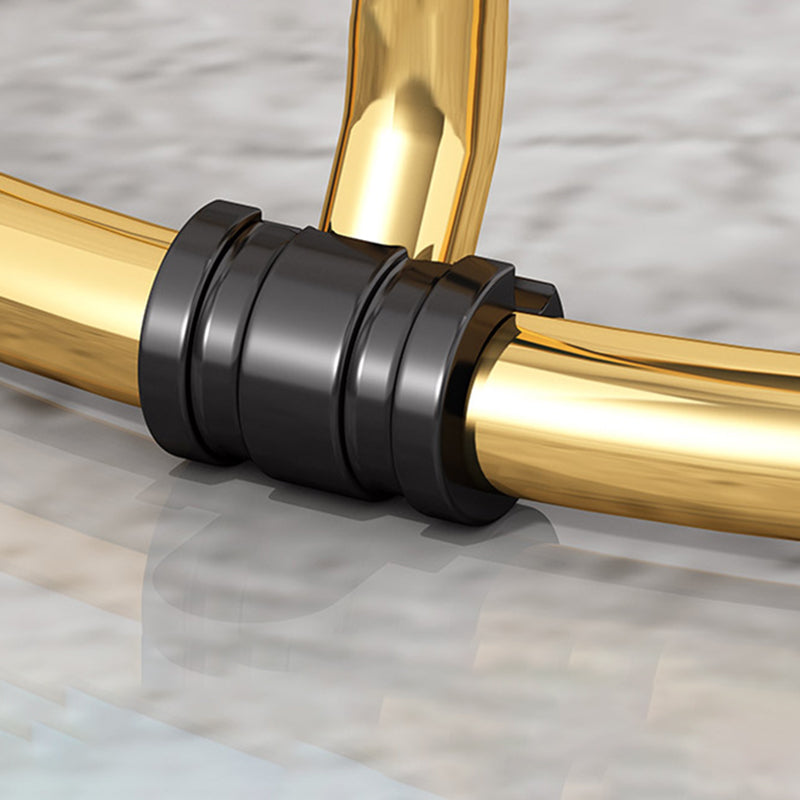 現代のプーフオットマンファブリック布張り金属フレームラウンドオットマン