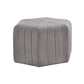 Contemporary Footstool Ottoman Suede Upholstered Solid Color Pentagon Ottoman Clearhalo 'furn' 'furn_ottomans_poufs' 'Furniture' 'Living Room Furniture' 'Ottomans & Poufs' 'ottomans_poufs' 5852185