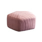 Contemporary Footstool Ottoman Suede Upholstered Solid Color Pentagon Ottoman 18"L x 18"W x 12"H Pinkish Red 1 Piece Clearhalo 'furn' 'furn_ottomans_poufs' 'Furniture' 'Living Room Furniture' 'Ottomans & Poufs' 'ottomans_poufs' 5852197