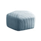 Contemporary Footstool Ottoman Suede Upholstered Solid Color Pentagon Ottoman 18"L x 18"W x 12"H Sky Blue 1 Piece Clearhalo 'furn' 'furn_ottomans_poufs' 'Furniture' 'Living Room Furniture' 'Ottomans & Poufs' 'ottomans_poufs' 5852203