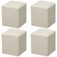 Genuine Leathe Ottoman Square Modern Water Resistant Tufted Cube Ottoman Beige 4 Piece Set Clearhalo 'furn' 'furn_ottomans_poufs' 'Furniture' 'Living Room Furniture' 'Ottomans & Poufs' 'ottomans_poufs' 5852239