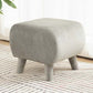 Stylish Indoor Velvet Ottoman Solid Color Stain Resistant Footstool Ottoman Grey 1 Piece Clearhalo 'furn' 'furn_ottomans_poufs' 'Furniture' 'Living Room Furniture' 'Ottomans & Poufs' 'ottomans_poufs' 5852398