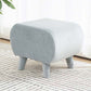 Stylish Indoor Velvet Ottoman Solid Color Stain Resistant Footstool Ottoman Light Blue 1 Piece Clearhalo 'furn' 'furn_ottomans_poufs' 'Furniture' 'Living Room Furniture' 'Ottomans & Poufs' 'ottomans_poufs' 5852404
